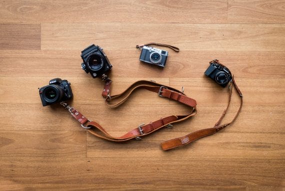 leather camera strap selection