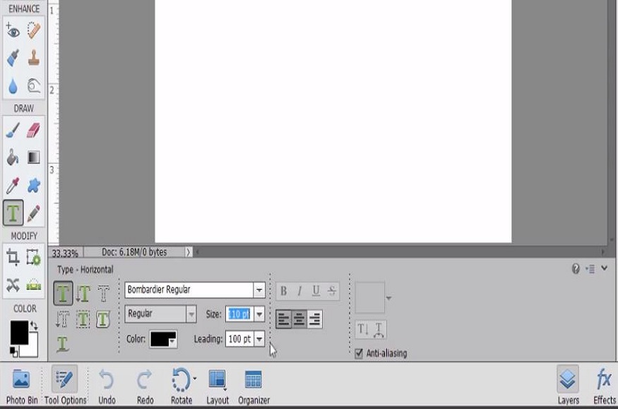 Set typeface
