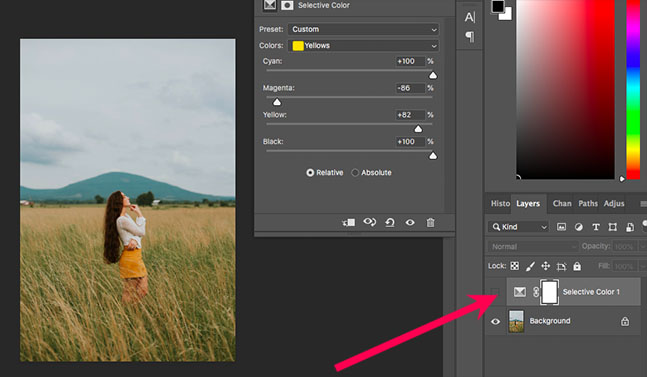 Photoshop-New Layer in layers panel