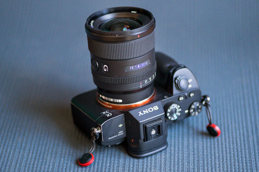 The Sony 20mm f/1.8 is an impressive lens.