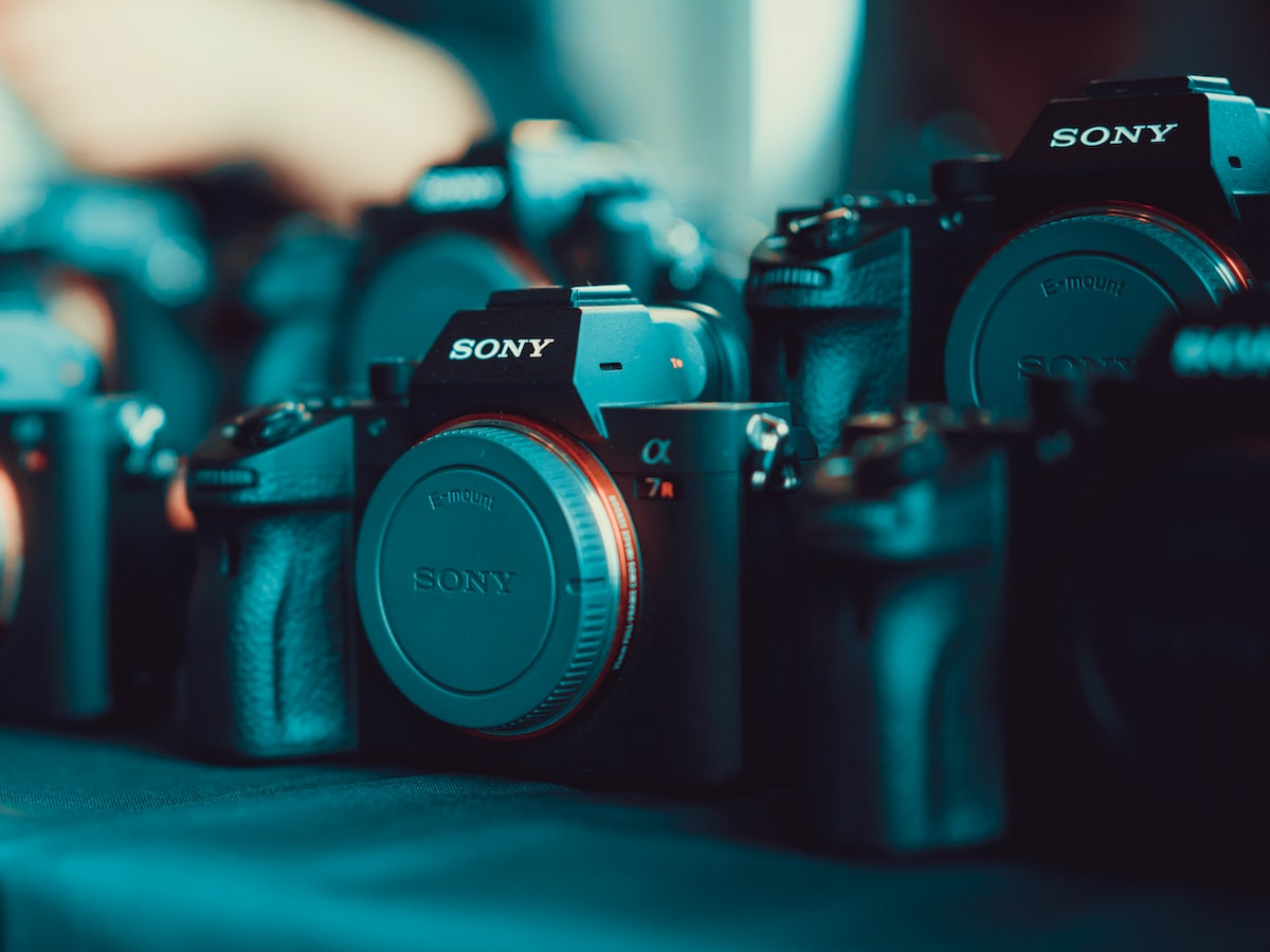 photo of sony cameras