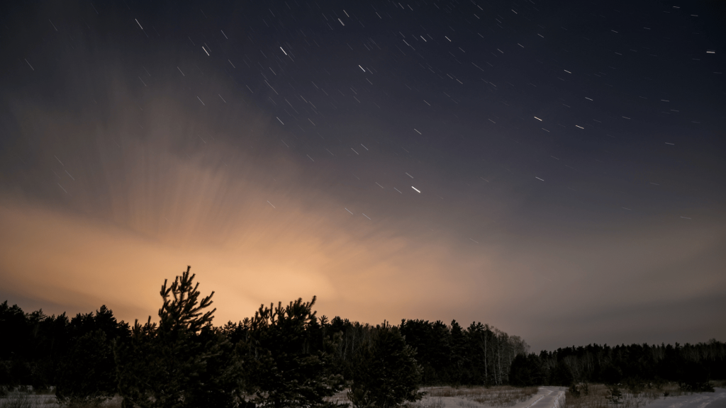 Picture of the sky at night